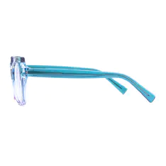 Square Green/Clear Eyeglasses