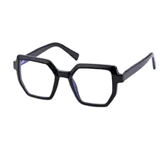Geometric Black Eyeglasses