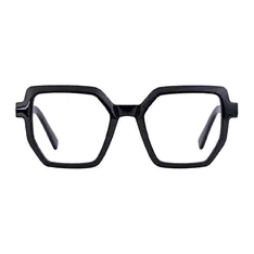 Geometric Black Eyeglasses