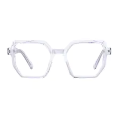 Geometric Clear Eyeglasses