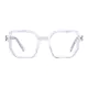 Geometric Clear Eyeglasses