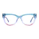 Geometric Transparent Blue Eyeglasses