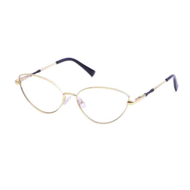 Cat-eye Gold Eyeglasses