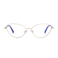 Cat-eye Gold Eyeglasses