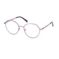 Geometric Transparent Purple Eyeglasses