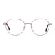 Geometric Transparent Purple Eyeglasses