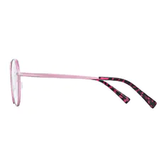 Geometric Transparent Purple Eyeglasses