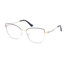 Square Black/Gold Eyeglasses