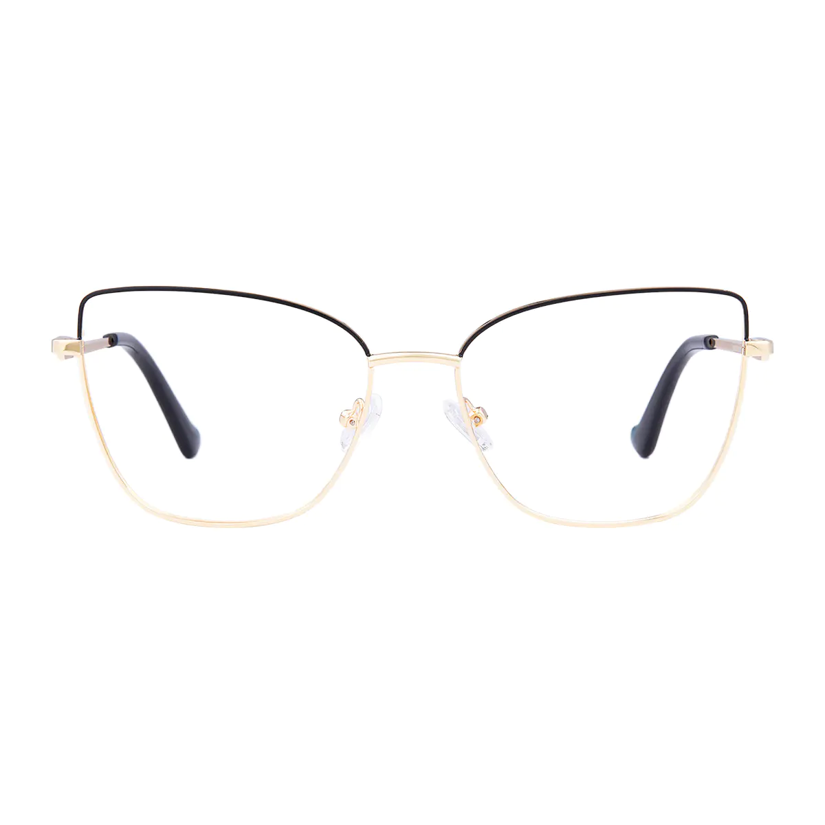 Square Black/Gold Eyeglasses