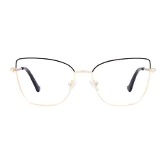 Square Black/Gold Eyeglasses