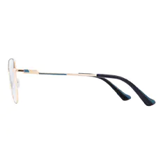 Square Black/Gold Eyeglasses