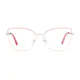 Square Pink/Gold Eyeglasses