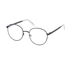 Round Matte Black Eyeglasses