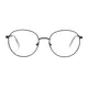 Round Matte Black Eyeglasses