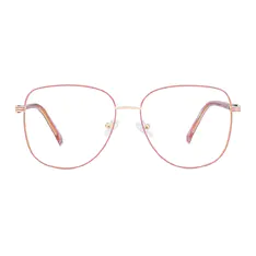 Square Pink Eyeglasses