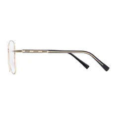 Square Black/Gold Eyeglasses