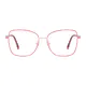 Square Red/Gold Eyeglasses