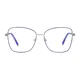 Square Blue/Silver Eyeglasses