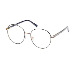Round Black/Gold Eyeglasses