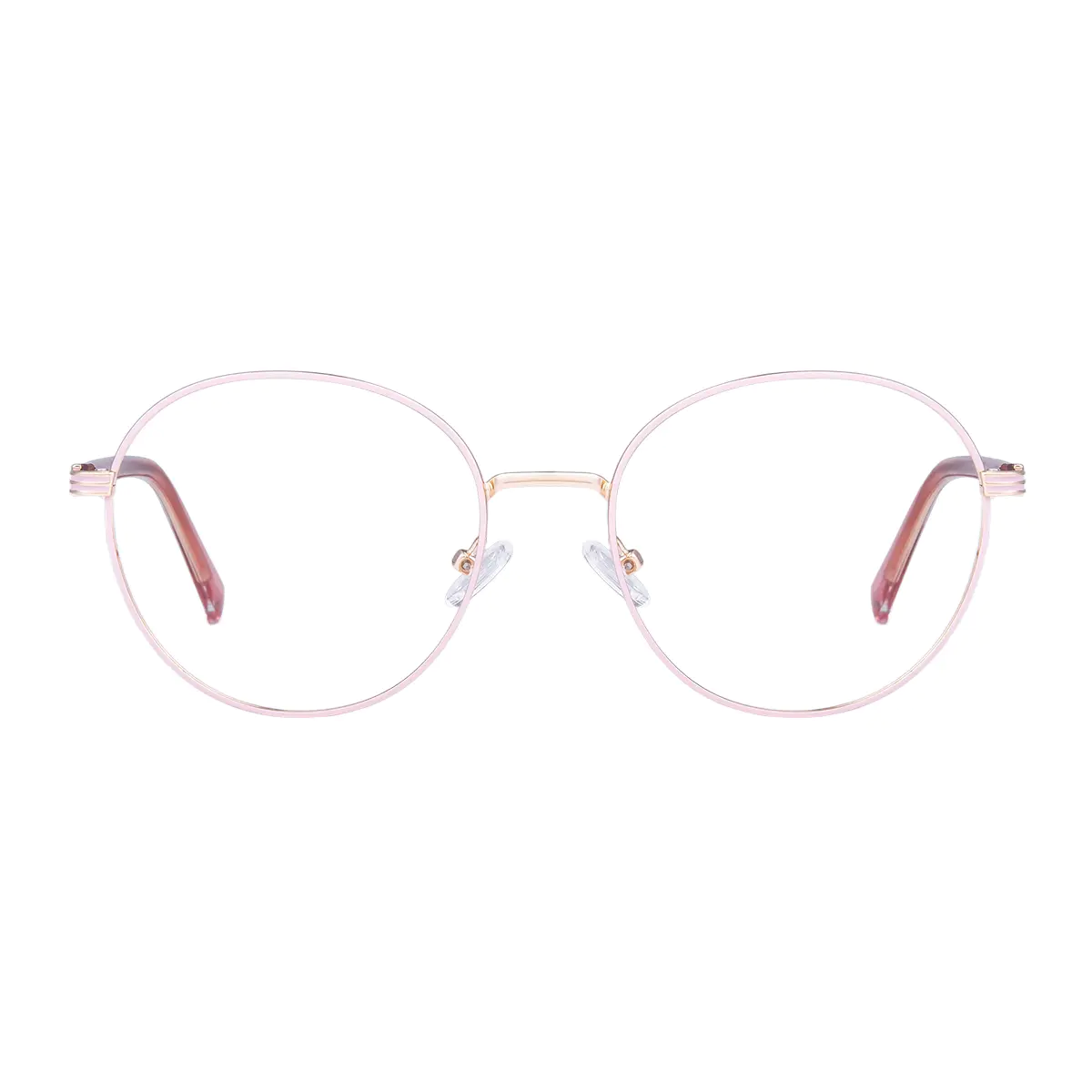 Round Rose Gold Eyeglasses