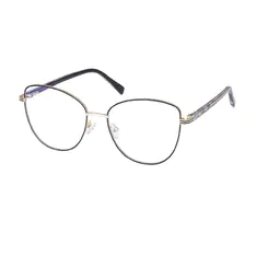 Square Black/Gold Eyeglasses