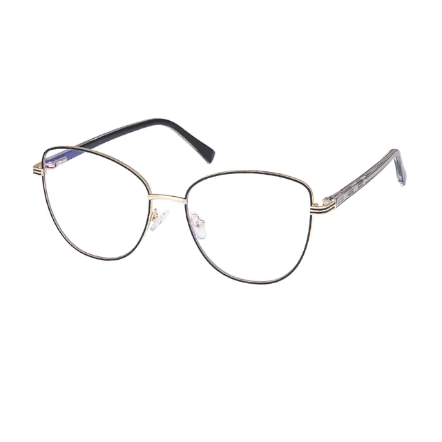 Square Black/Gold Eyeglasses