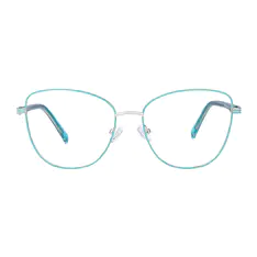 Square Green/Silver Eyeglasses