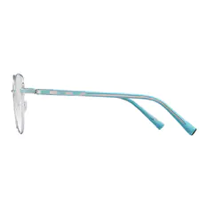 Square Green/Silver Eyeglasses