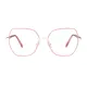 Square Pink Eyeglasses