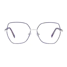 Square Purple Eyeglasses