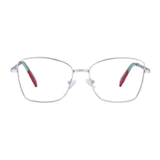 Square Silver Eyeglasses