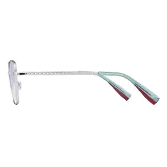 Square Silver Eyeglasses
