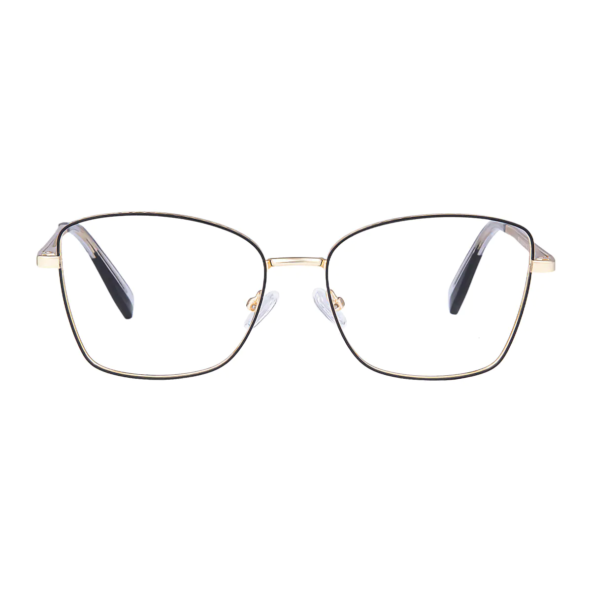 Square Black/Gold Eyeglasses