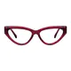 Cat-eye Transparent Red Eyeglasses