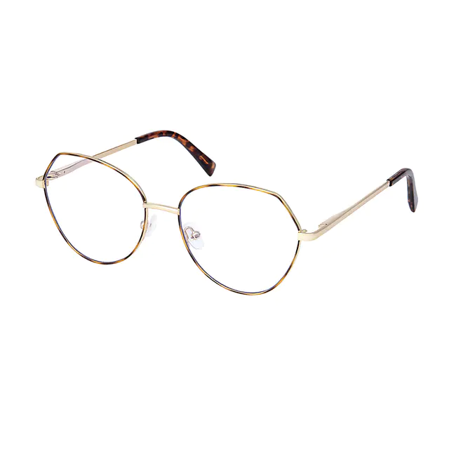 Geometric Tortoiseshell Eyeglasses