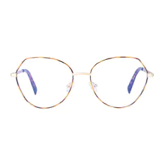 Geometric Tortoiseshell Eyeglasses