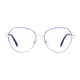 Geometric Blue/Silver Eyeglasses