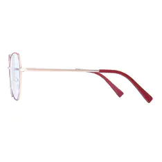 Geometric Red/Blue Eyeglasses