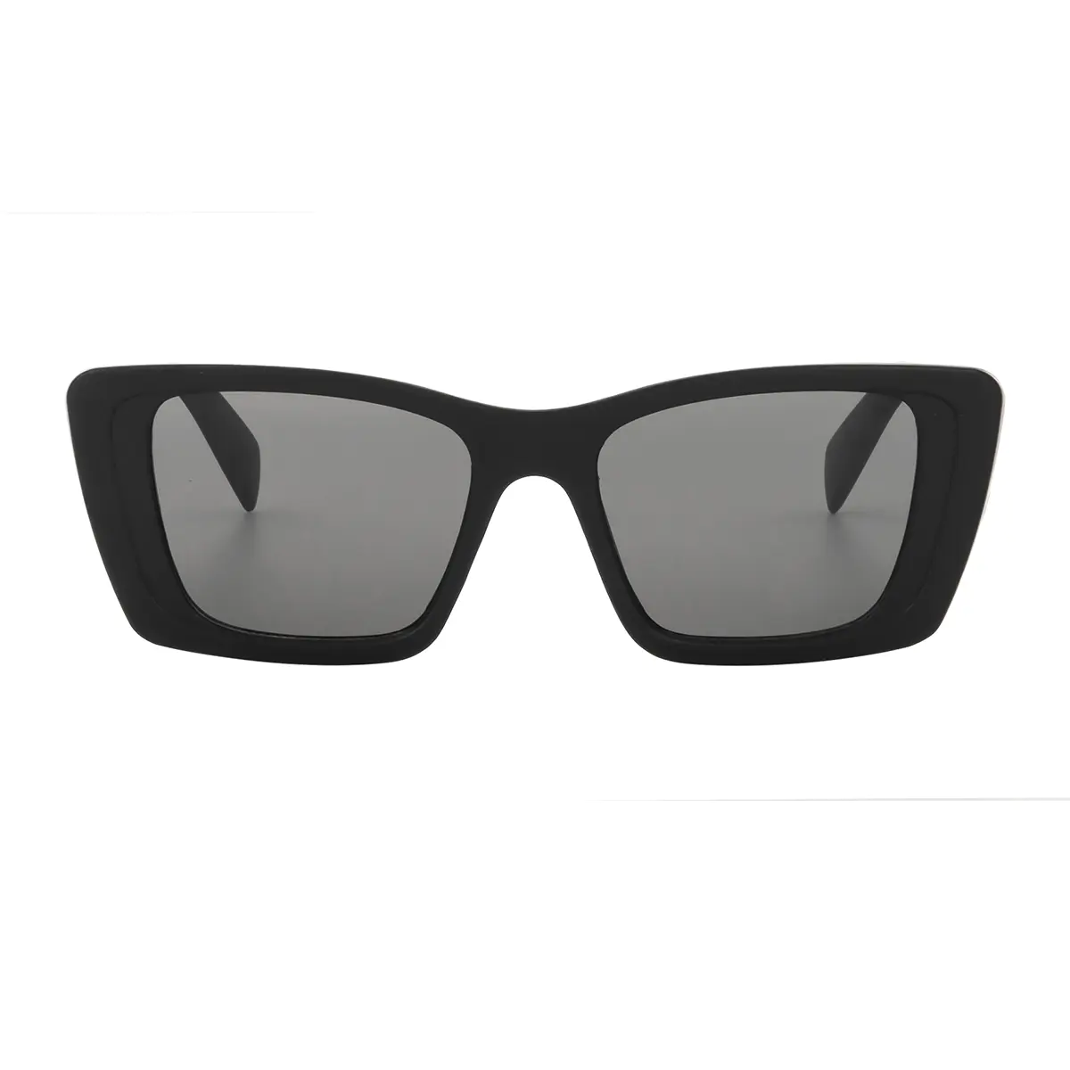 Square Matte Black Sunglasses
