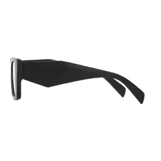 Square Matte Black Sunglasses