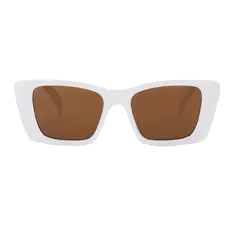 Square White Sunglasses