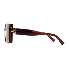 Square Light Brown Sunglasses