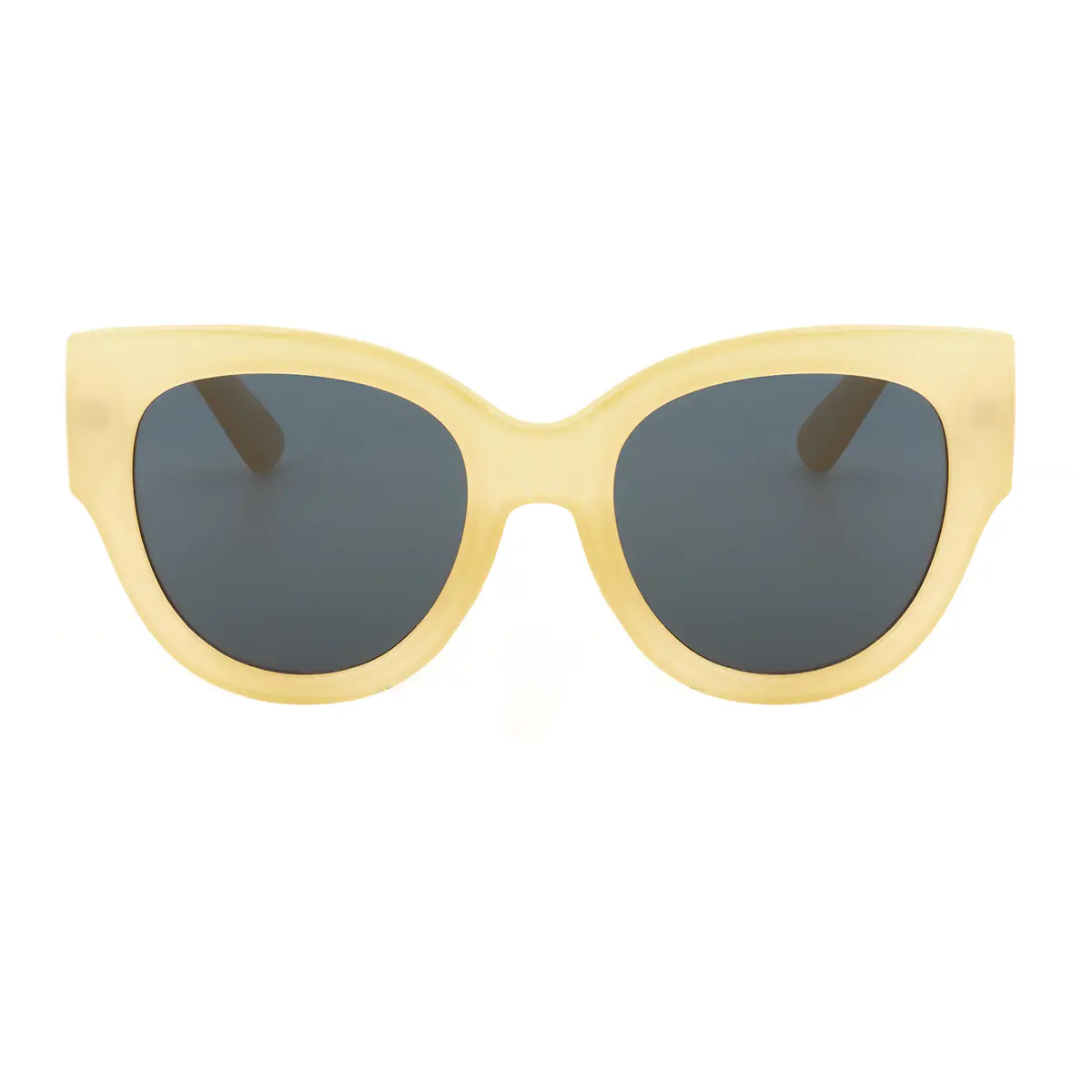 Oval  Yellow Sunglasses