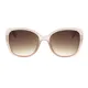 Oval Transparent Pink Sunglasses