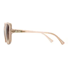 Oval Transparent Pink Sunglasses