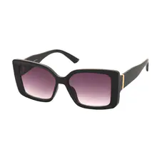 Square Matte Black Sunglasses