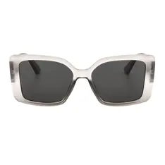 Square Matte Gray Sunglasses