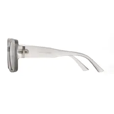 Square Matte Gray Sunglasses