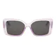 Square Transparent Purple Sunglasses