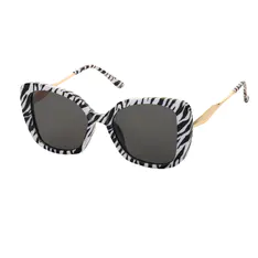 Square Striped Sunglasses
